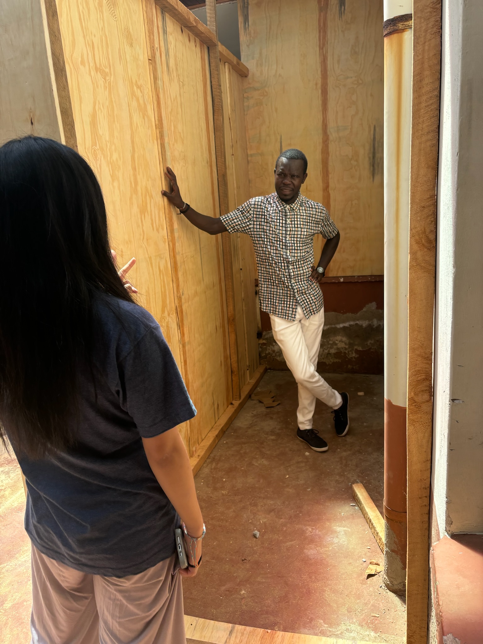 New storage installation at Lumumba childcare center